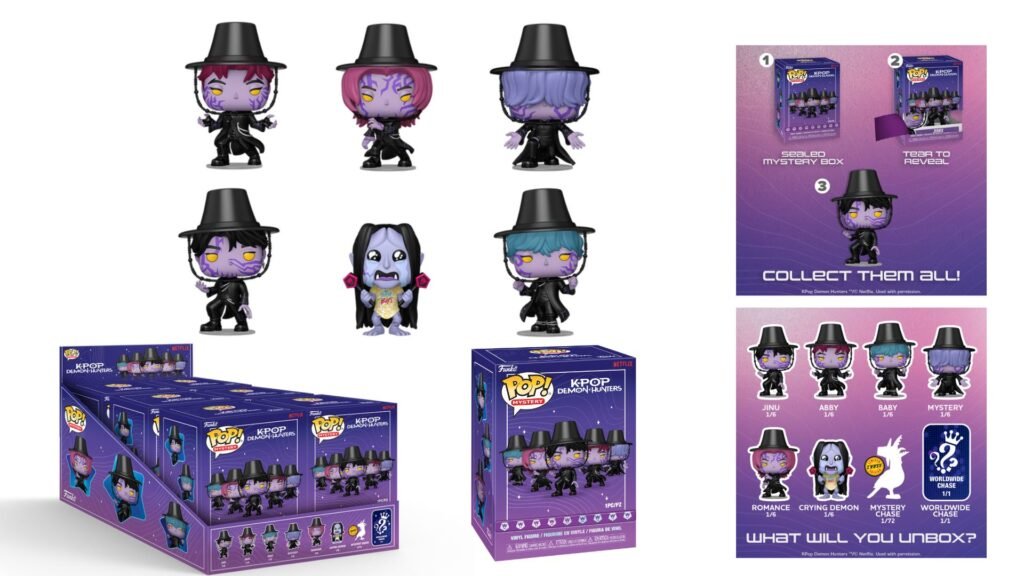 KPop Demon Hunters halloween funko pop mystery box