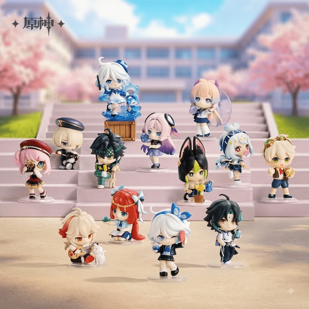 Pop Mart Genshin Impact Academy's Light and Shadow Poetry chibi figures
