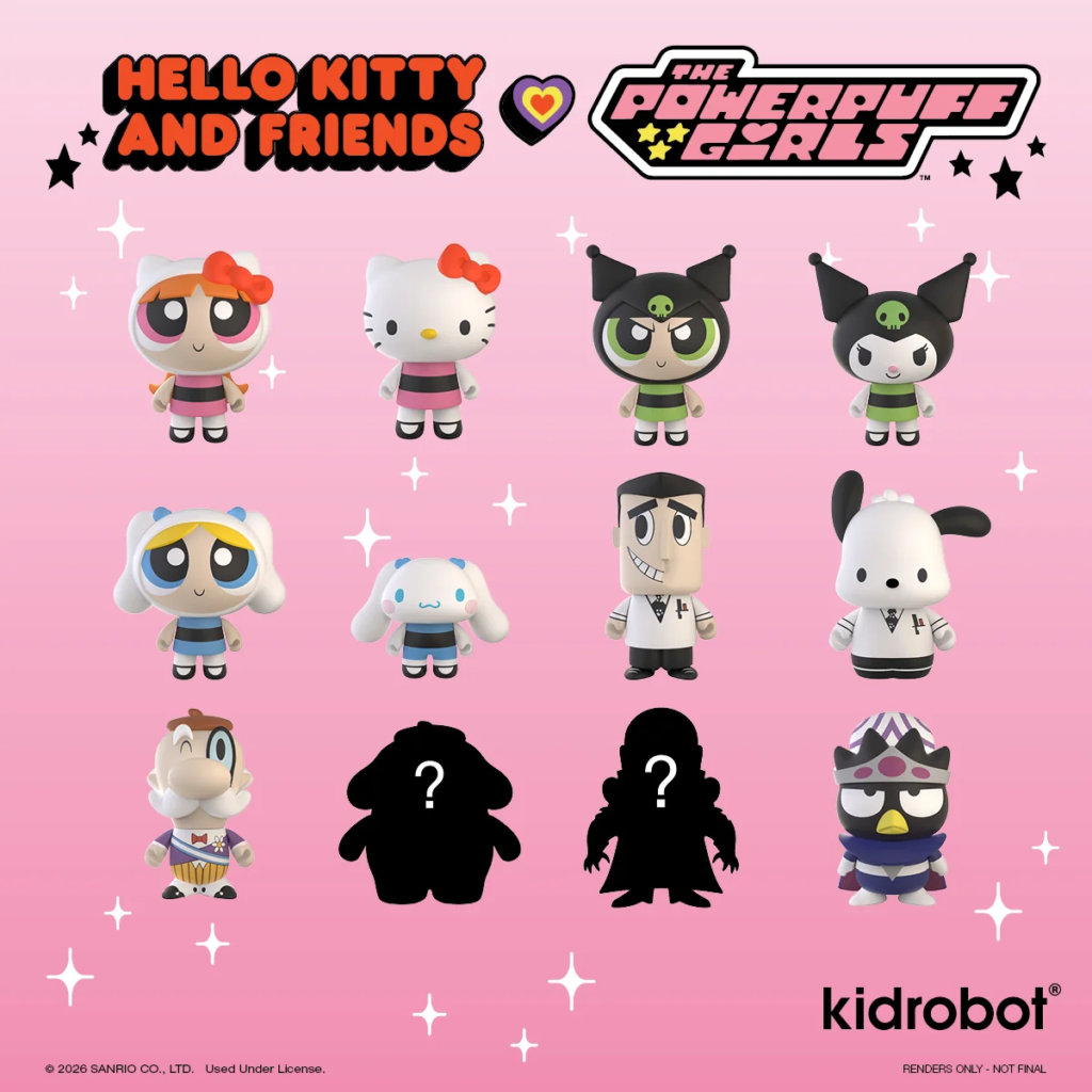Kidrobot Hello Kitty x The Powerpuff Girls